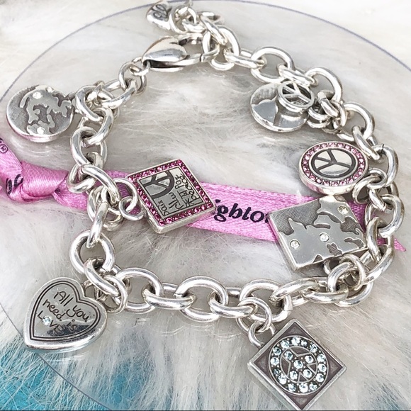 Brighton World "Peace Charming" Crystal Bracelet - Picture 3 of 7